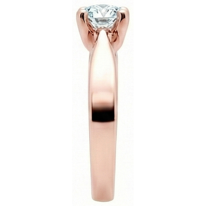 2.51 Ct. Rose Gold Natural Earth Mined Diamond Solitaire Engagement Ring