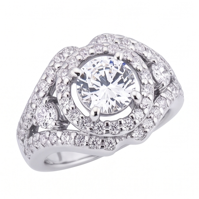 2.72 Ct. Big Natural Earth Mined Diamond Ring White Gold Anniversary Jewelry