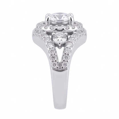 2.72 Ct. Big Natural Earth Mined Diamond Ring White Gold Anniversary Jewelry