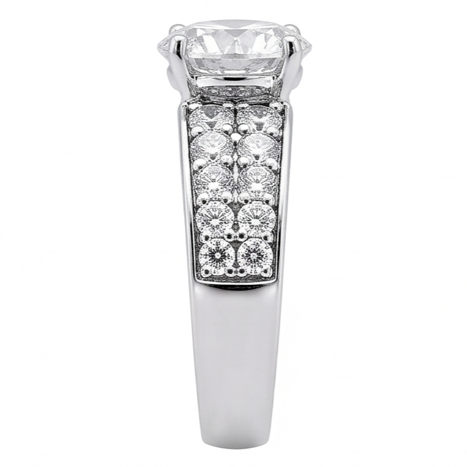 2.75 Carat New Natural Earth Mined Diamonds Anniversary Ring White Gold