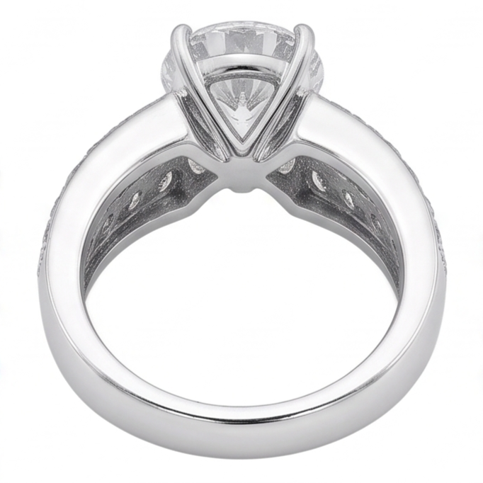 2.75 Carat New Natural Earth Mined Diamonds Anniversary Ring White Gold