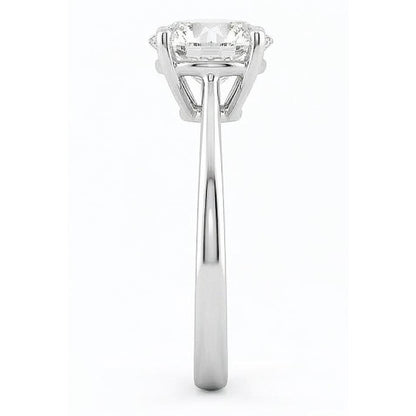 2.75 Ct Solitaire Natural Earth Mined Diamond Engagement Ring 4 Prongs 14K Gold White