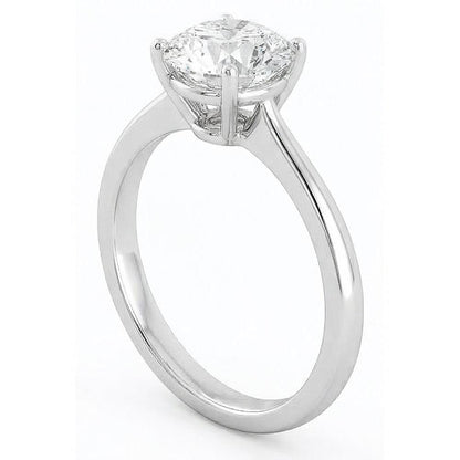 2.75 Ct Solitaire Natural Earth Mined Diamond Engagement Ring 4 Prongs 14K Gold White
