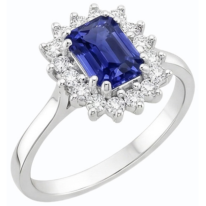 natural emerald sapphire 2ct ring side angle