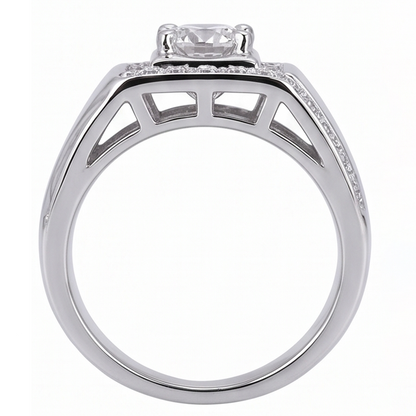 2 Carats Round Diamond Men's Anniversary Ring White Gold 10K Jewelry