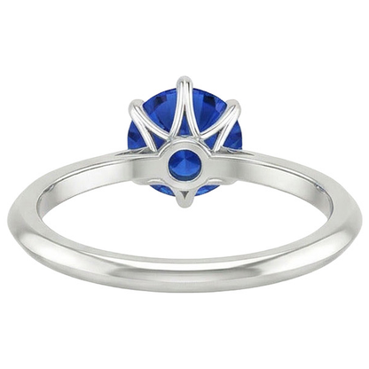 Natural Real ( Not Lab Grown )  2 Ct Genuine Sapphire Solitaire Ring