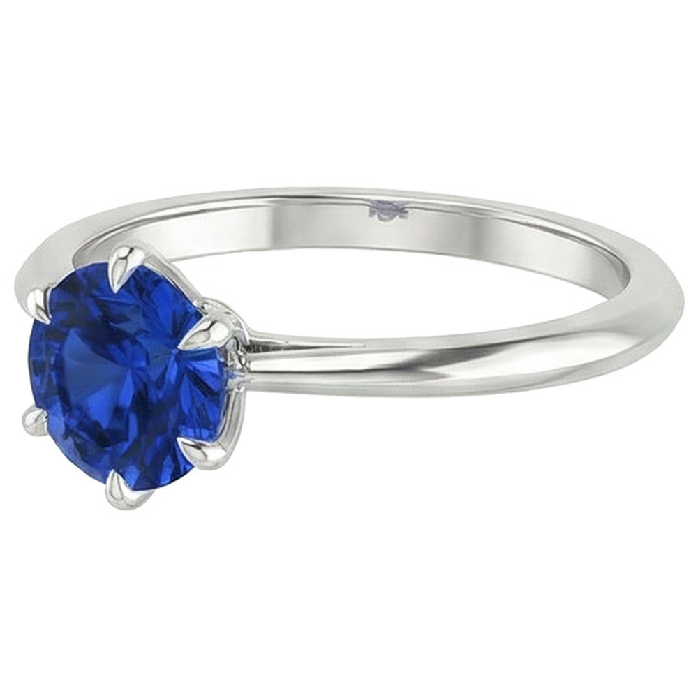 Natural Real ( Not Lab Grown )  2 Ct Genuine Sapphire Solitaire Ring