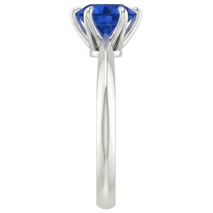 Natural Real ( Not Lab Grown )  2 Ct Genuine Sapphire Solitaire Ring