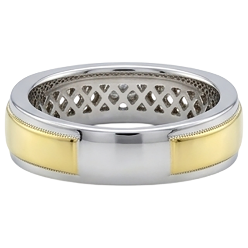 2 Ct Round Cut Diamond Men's Band Jewelry New