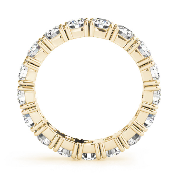2.55 Ct Round Diamond Eternity Band YG Womens Lab Grown Ring