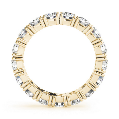 2.55 Ct Round Diamond Eternity Band YG Womens Lab Grown Ring