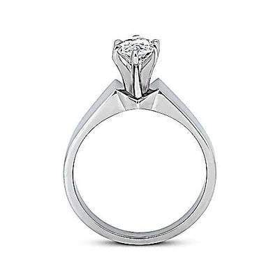 2.5 Carat Marquise Diamond Thick Shank Ring 
