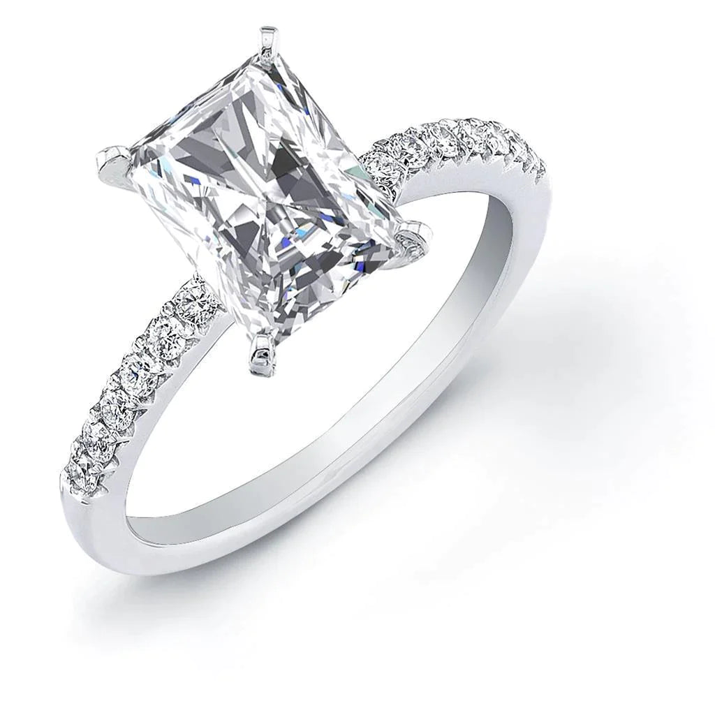 2.5 Carat Radiant And Round Diamond Ring