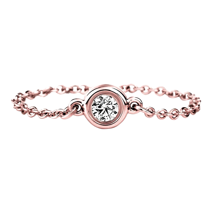 2.5 Carat Yards Lab Grown Diamond Bracelet Chain Style Rose Gold By Pink Gold