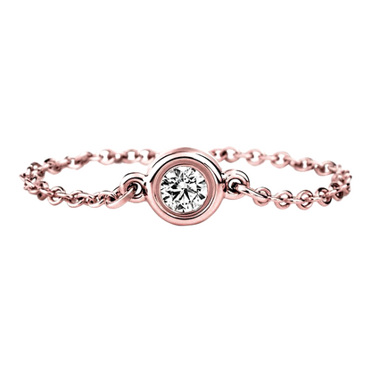 2.5 Carat Yards Lab Grown Diamond Bracelet Chain Style Rose Gold By Pink Gold