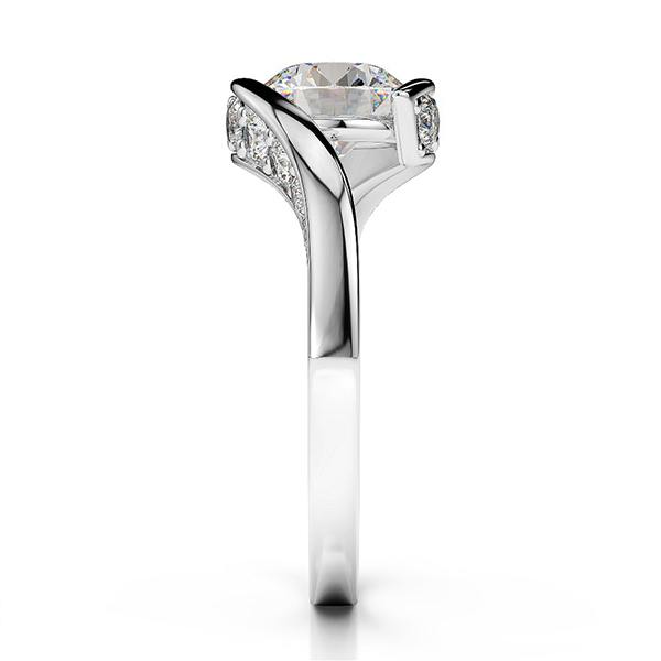 2.75 Carats Sparkling Round Natural Earth Mined Diamond Wedding Solitaire Ring White 14K