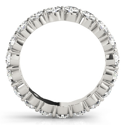 2.88 Ct Diamond Round Eternity Band Sparkling Lab Grown Gold 14K