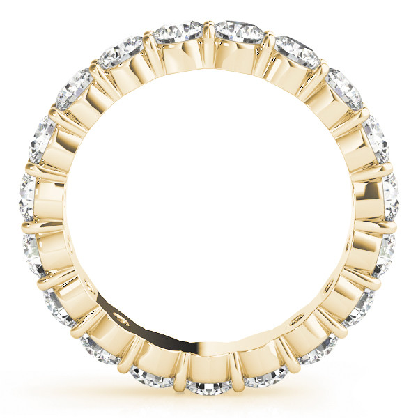 2.88 Ct Lab Grown Round Diamond Eternity Band Yellow Gold 14K