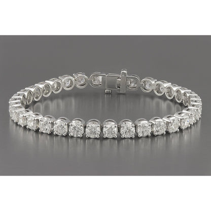 24 Carat Natural Earth Mined Diamond Tennis Bracelet