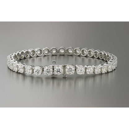 24 Carat Natural Earth Mined Diamond Tennis Bracelet
