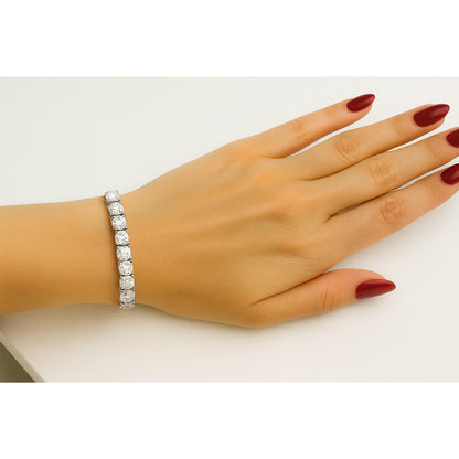 24 Carat Natural Earth Mined Diamond Tennis Bracelet