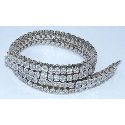 26 Carat 2 Row Diamond Tennis Bracelet