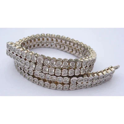 26 Carat 2 Row Diamond Tennis Bracelet