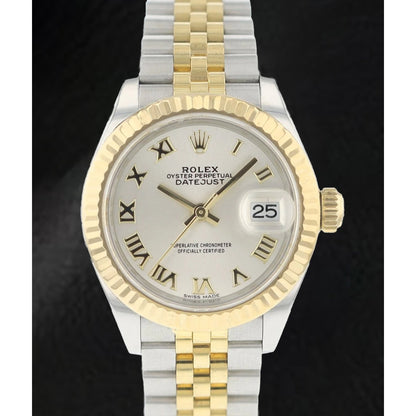 natural diamond watch front view