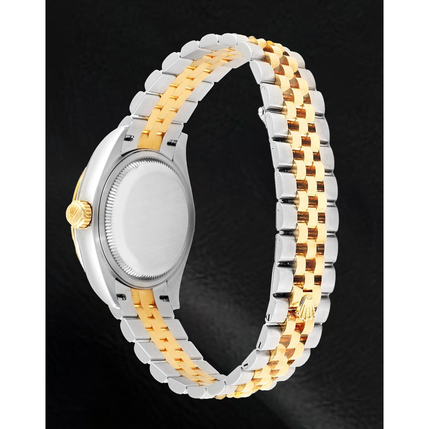 natural diamond watch top view