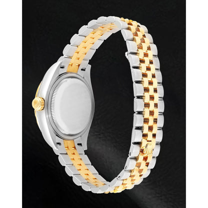 natural diamond watch top view