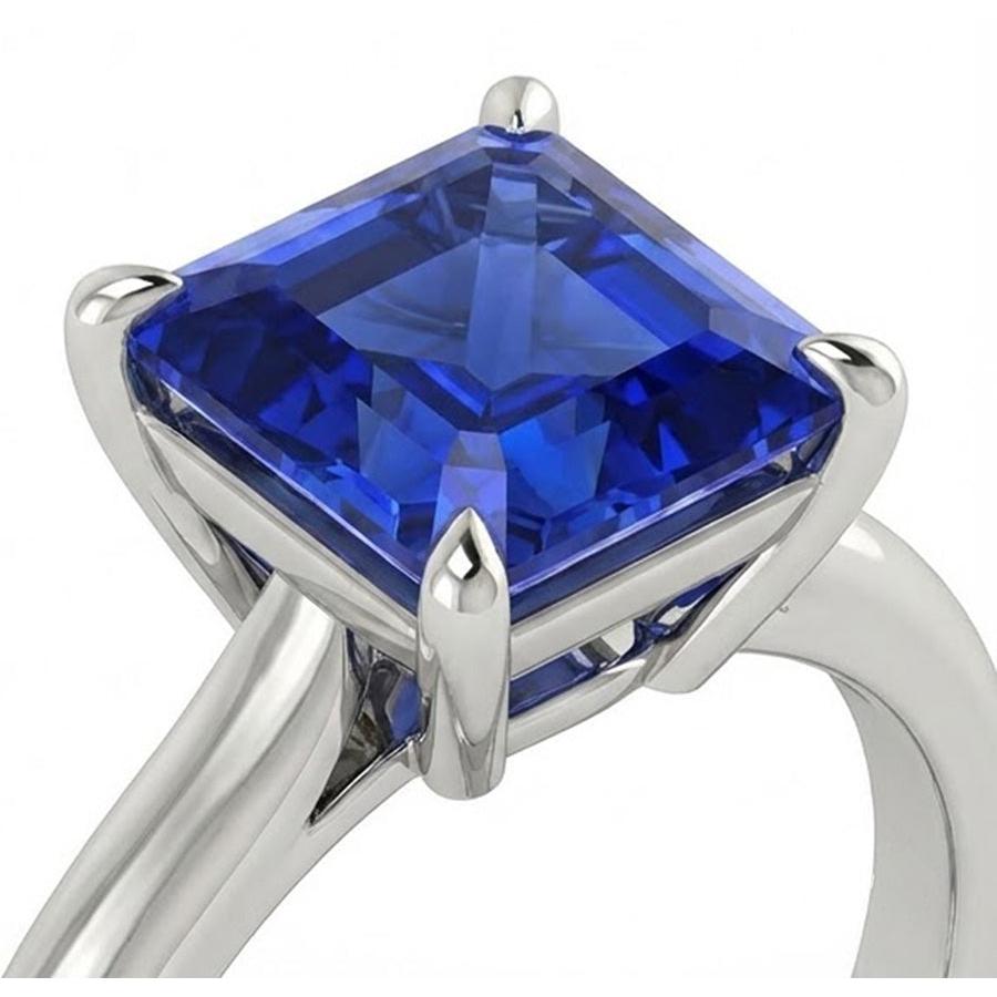 2 Carat Sapphire Womens Engagement Ring