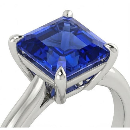 2 Carat Sapphire Womens Engagement Ring