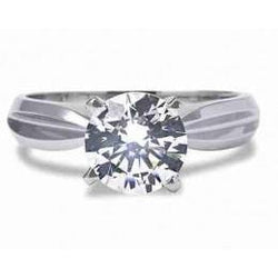 2 Carat Solitaire Prong Set Diamond Wedding Ring