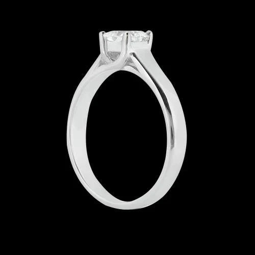 2 Carat Trellis Setting Princess Diamond Ring