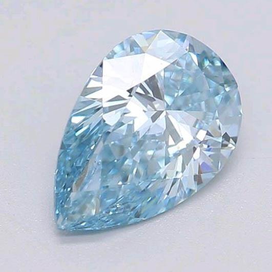2 Carats Intense Green-Blue Pear Cut Loose Sapphire