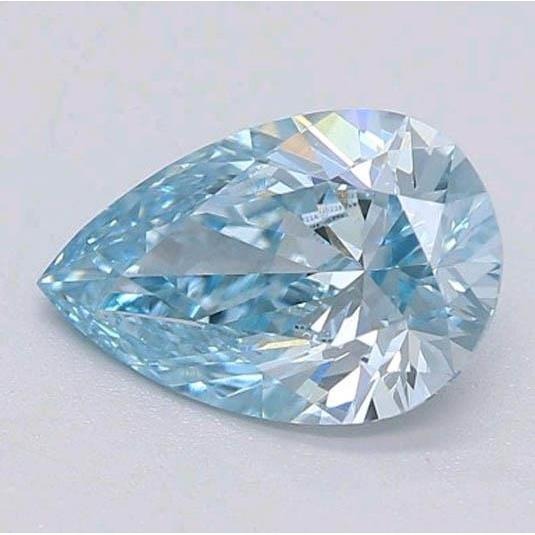 2 Carats Intense Green-Blue Pear Cut Loose Sapphire