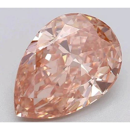 2 Ct Intense Orange Pear Cut Loose Sapphire