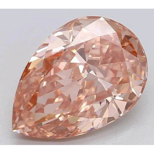 2 Ct Intense Orange Pear Cut Loose Sapphire