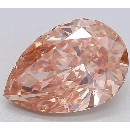 2 Ct Intense Orange Pear Cut Loose Sapphire