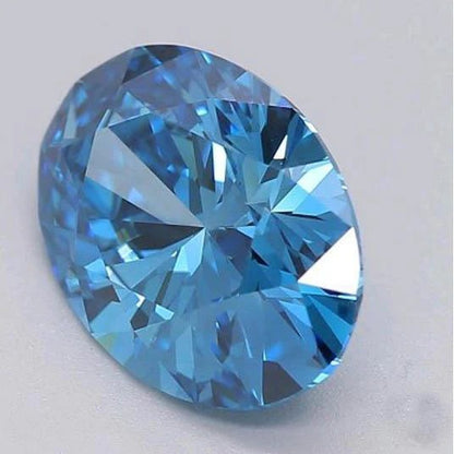 2 Ct Oval Cut Vivid Blue Loose Sapphire
