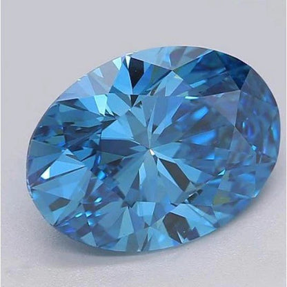 2 Ct Oval Cut Vivid Blue Loose Sapphire