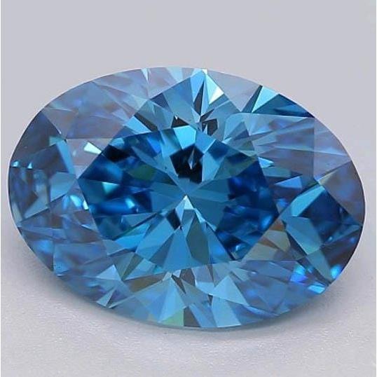 2 Ct Oval Cut Vivid Blue Loose Sapphire
