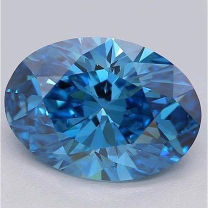 2 Ct Oval Cut Vivid Blue Loose Sapphire