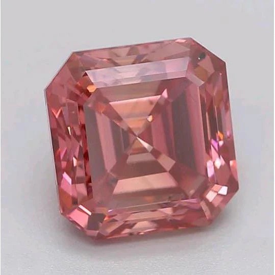 2 Ct Red Asscher Cut Loose Sapphire