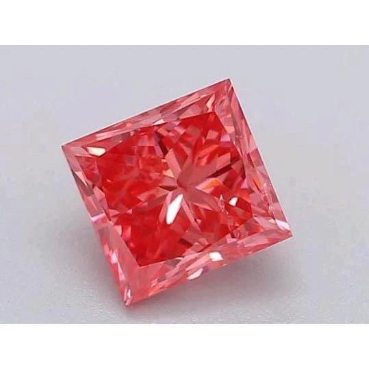 2 Ct Red Princess Cut Loose Sapphire