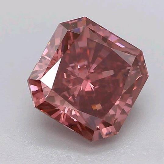 2 Ct Red Radiant Cut Loose Sapphire