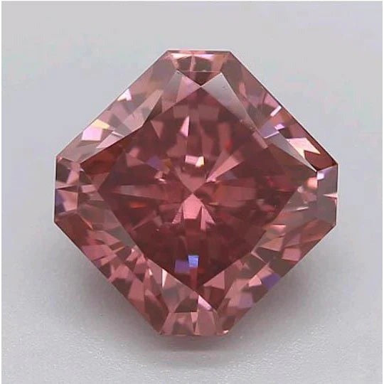 2 Ct Red Radiant Cut Loose Sapphire