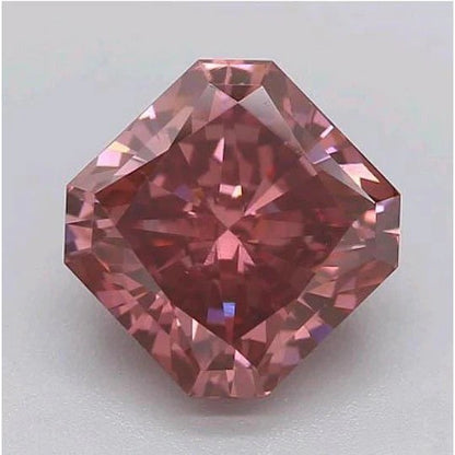 2 Ct Red Radiant Cut Loose Sapphire