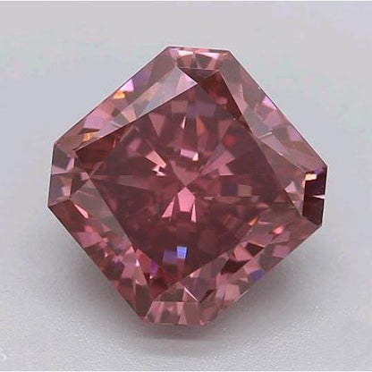 2 Ct Red Radiant Cut Loose Sapphire