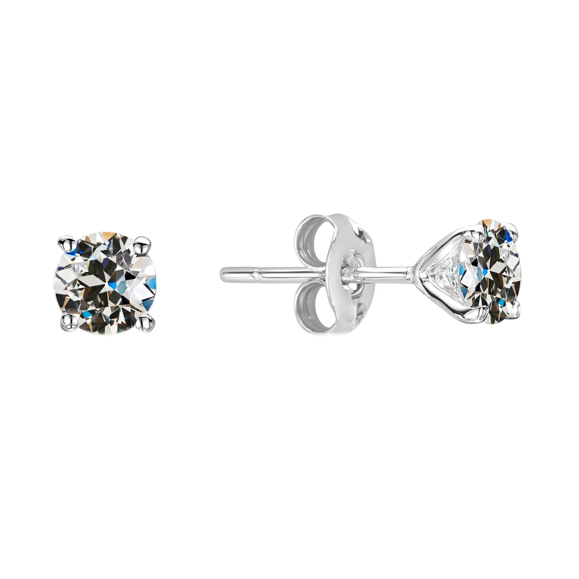 2 Ct Stud Diamond VS1 Earrings